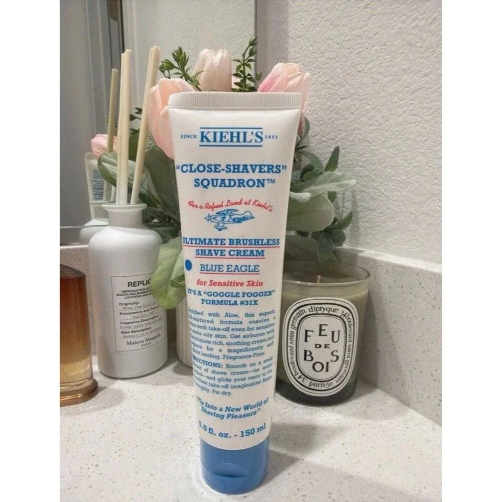 Kiehl's Ultimate Brushless Shave Cream, Blue Eagle - 5oz